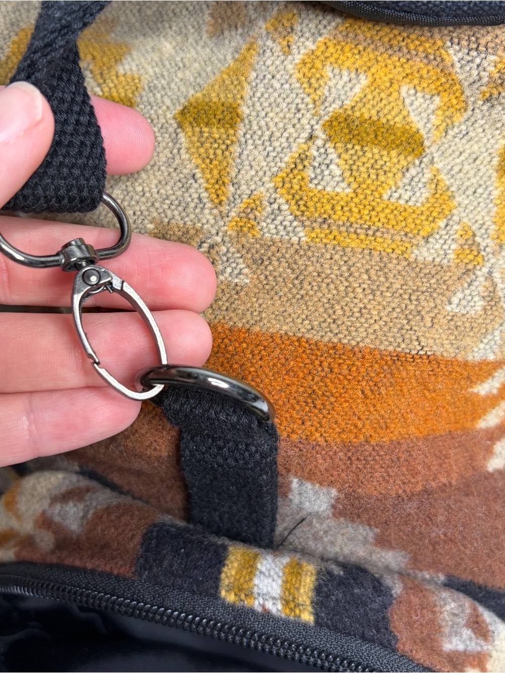 Pendleton Wool Southwest Style Drawstring Backpack - Picture 6 of 9